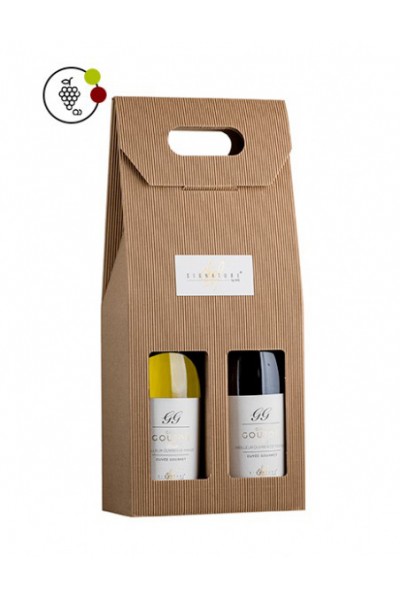 SIGNATURE CHEF  Coffret Cadeau Gilles Goujon 1 blanc 1 rouge