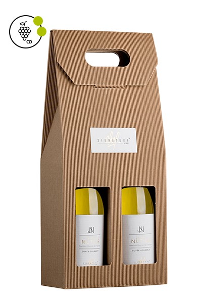 SIGNATURE CHEF  Coffret Cadeau Jérôme Nutile 2 bouteilles blanc